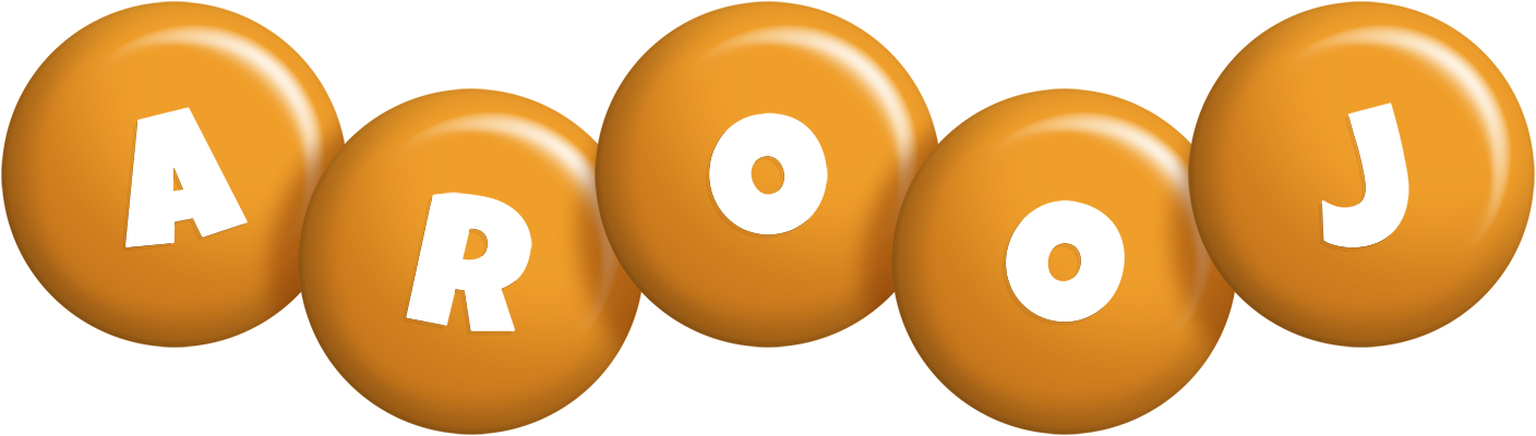 Arooj candy-orange logo