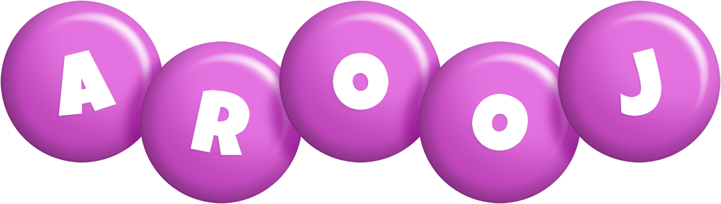 Arooj candy-purple logo