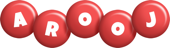 Arooj candy-red logo