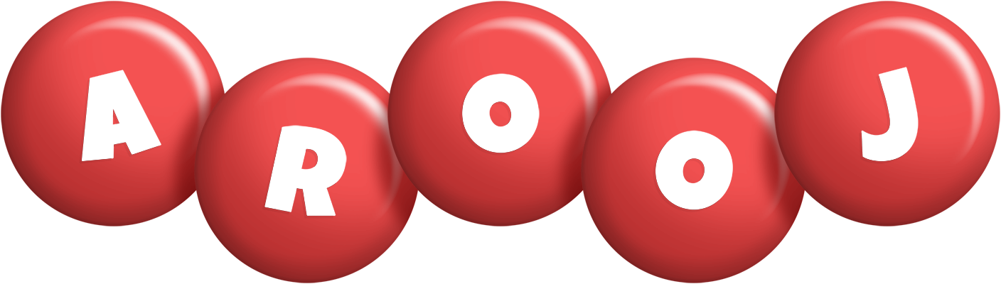 Arooj candy-red logo