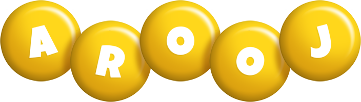 Arooj candy-yellow logo