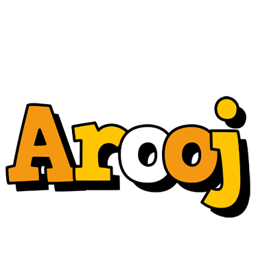 Arooj cartoon logo