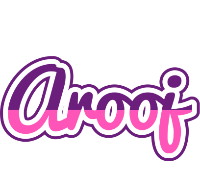 Arooj cheerful logo