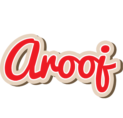 Arooj chocolate logo