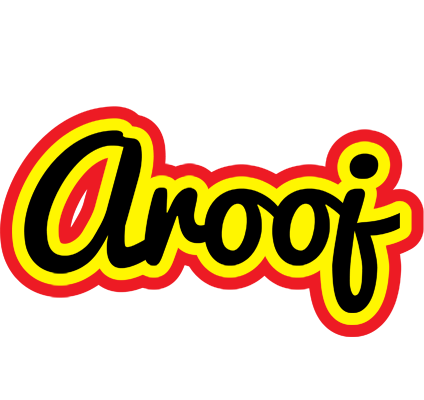 Arooj flaming logo