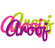 Arooj flowers logo