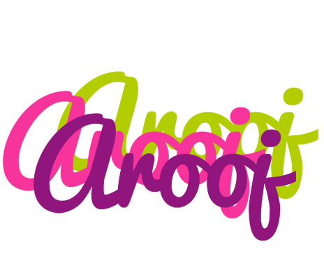 Arooj flowers logo