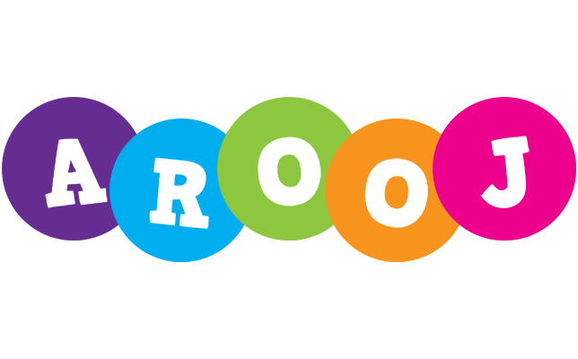 Arooj happy logo