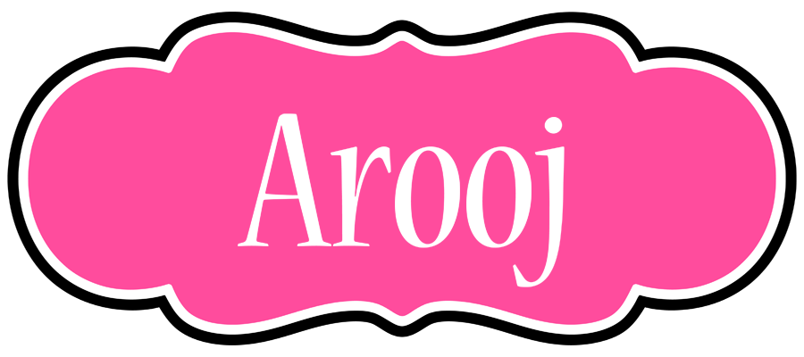 Arooj invitation logo