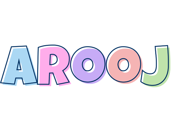 Arooj pastel logo