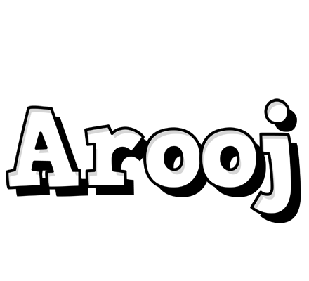 Arooj snowing logo