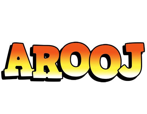 Arooj sunset logo