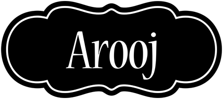 Arooj welcome logo