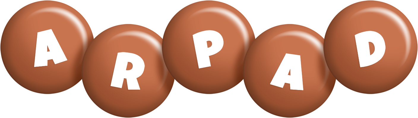 Arpad candy-brown logo