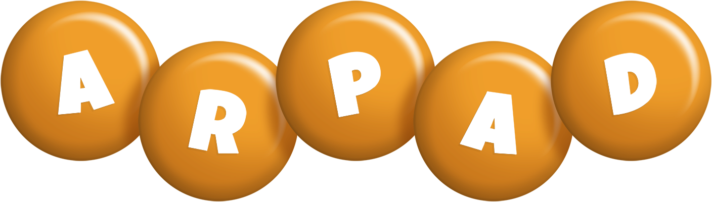Arpad candy-orange logo