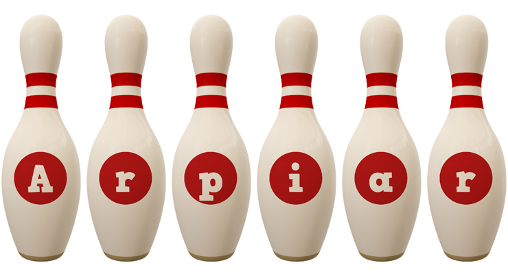 Arpiar bowling-pin logo