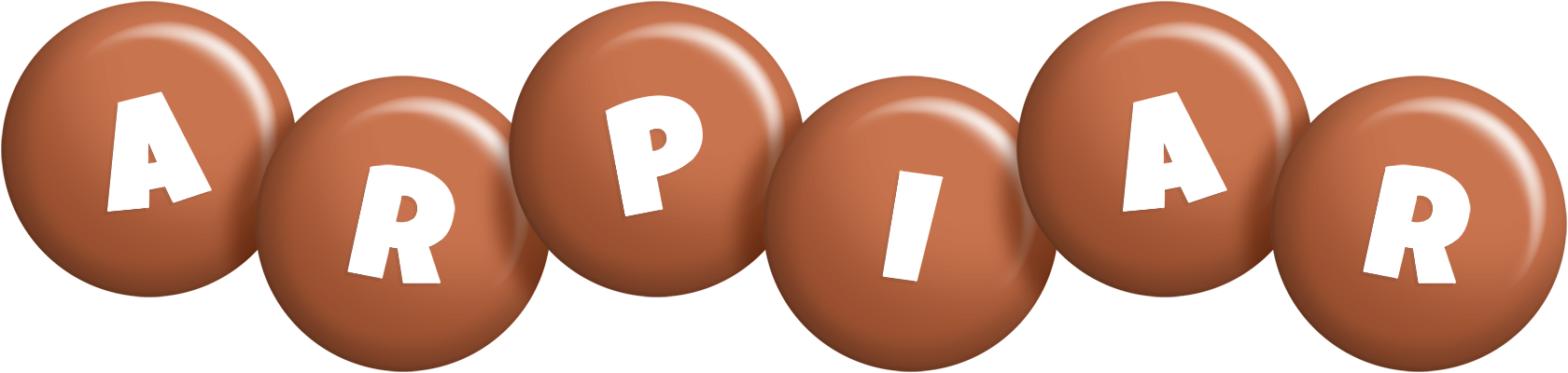 Arpiar candy-brown logo