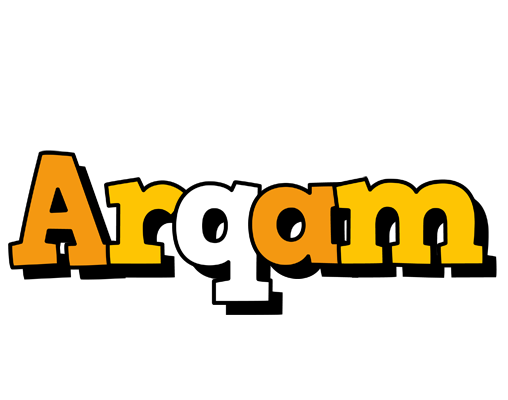 Arqam cartoon logo