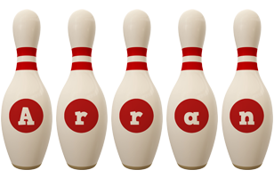 Arran bowling-pin logo