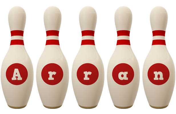 Arran bowling-pin logo