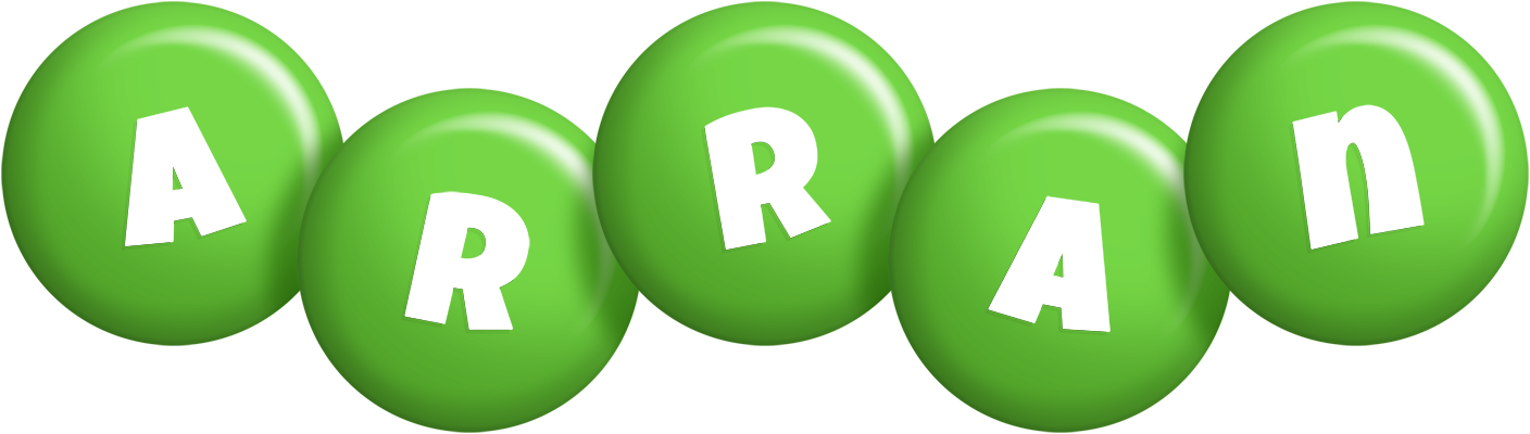 Arran candy-green logo