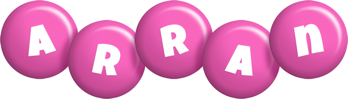 Arran candy-pink logo