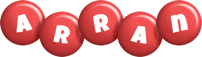 Arran candy-red logo