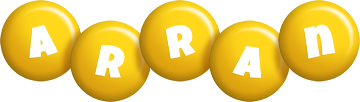 Arran candy-yellow logo