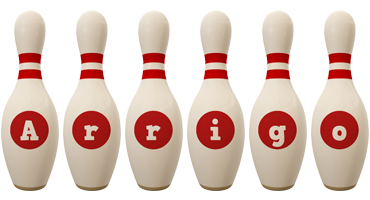 Arrigo bowling-pin logo