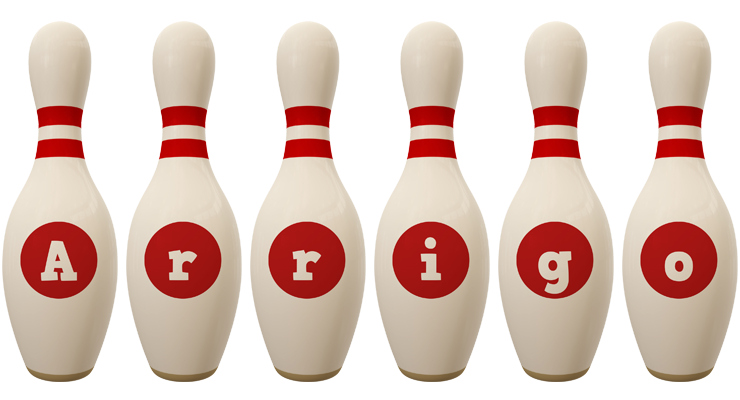 Arrigo bowling-pin logo