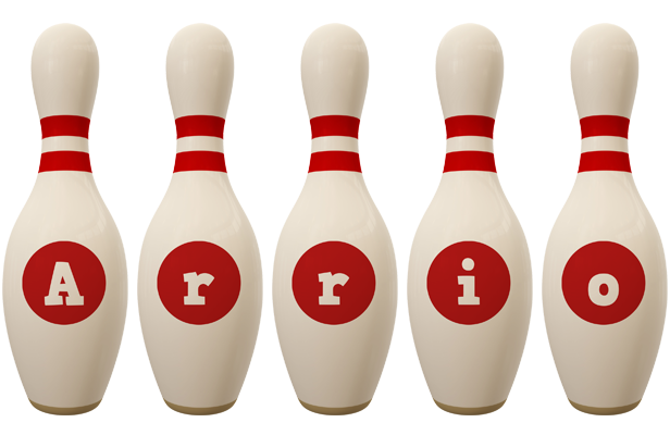 Arrio bowling-pin logo