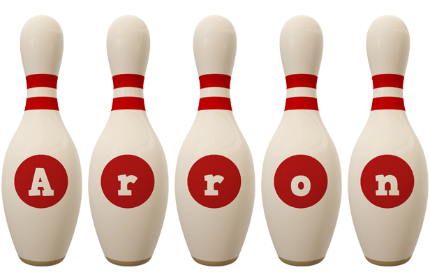 Arron bowling-pin logo