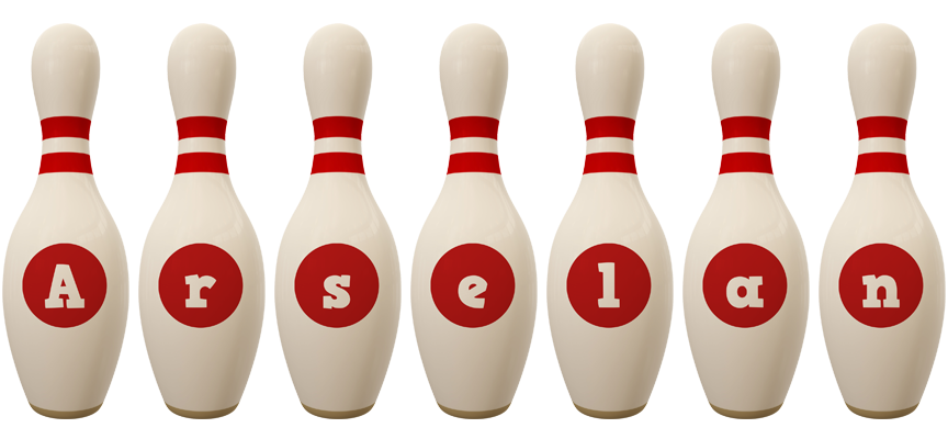 Arselan bowling-pin logo