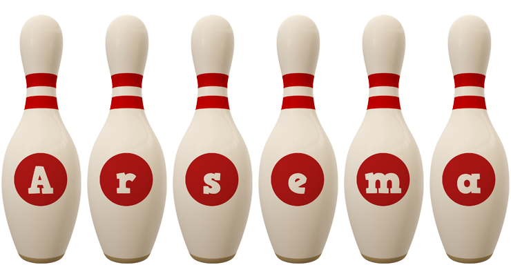Arsema bowling-pin logo