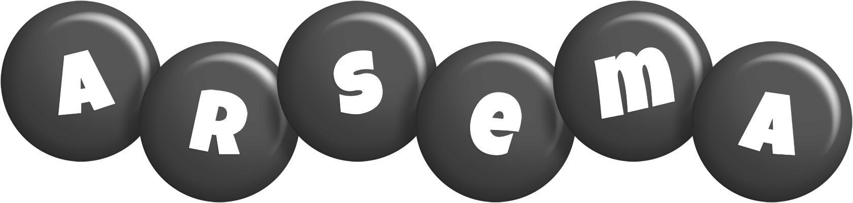 Arsema candy-black logo