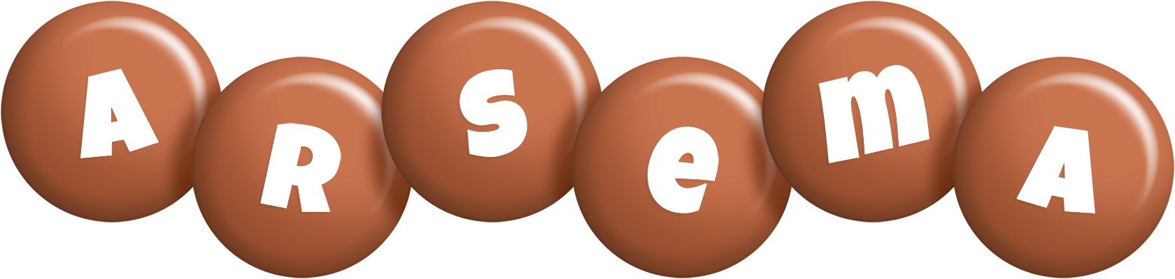 Arsema candy-brown logo
