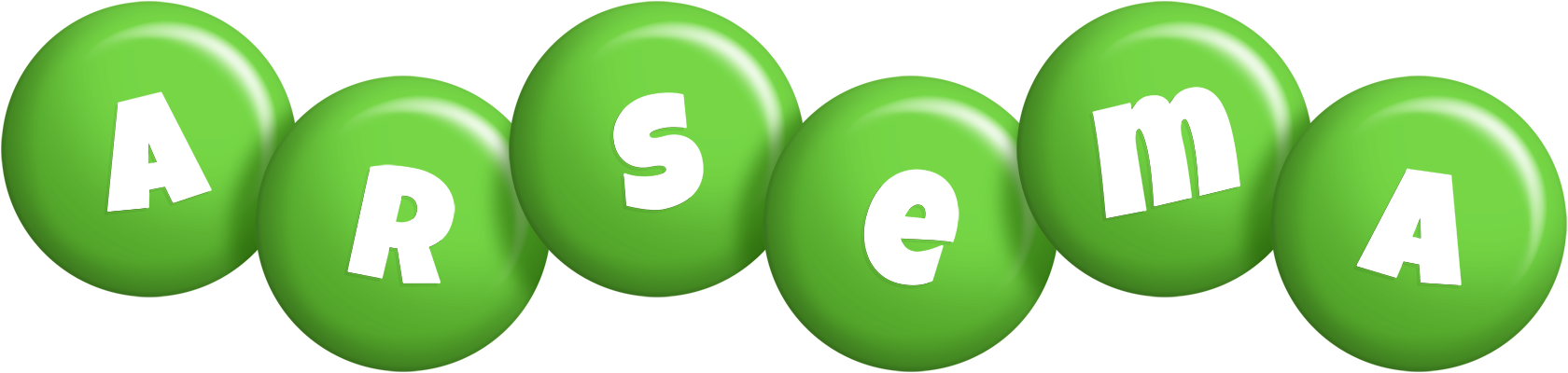 Arsema candy-green logo