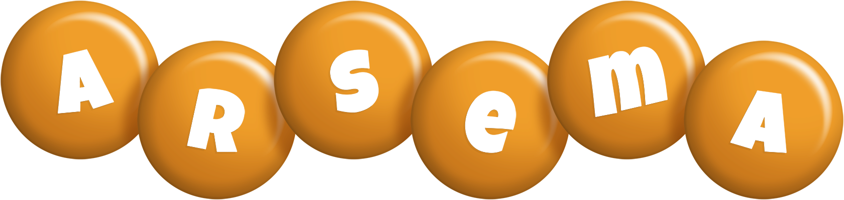 Arsema candy-orange logo