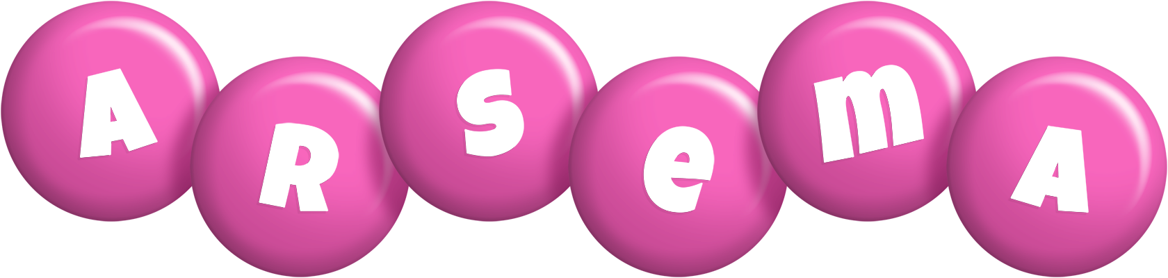 Arsema candy-pink logo