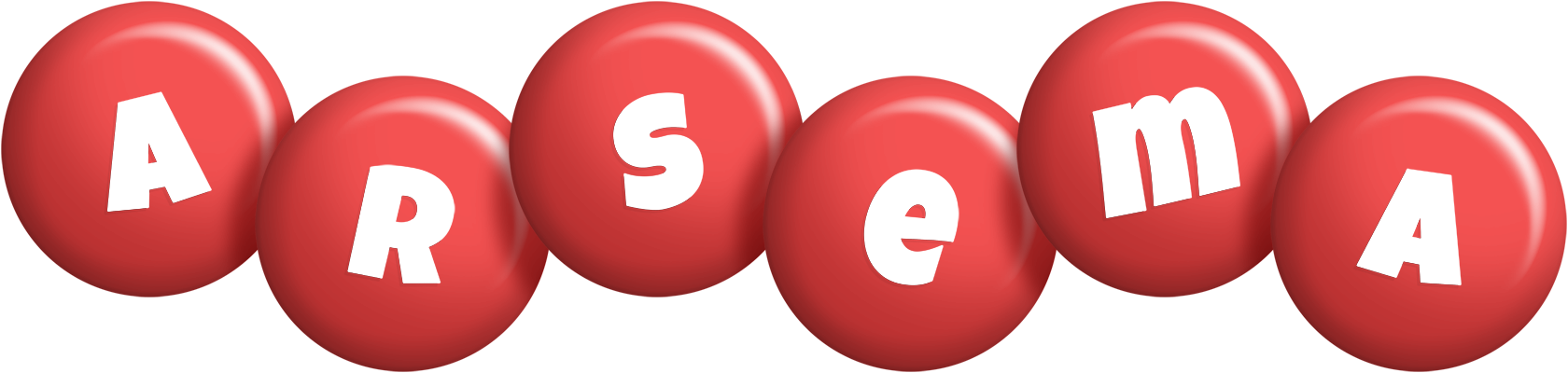 Arsema candy-red logo