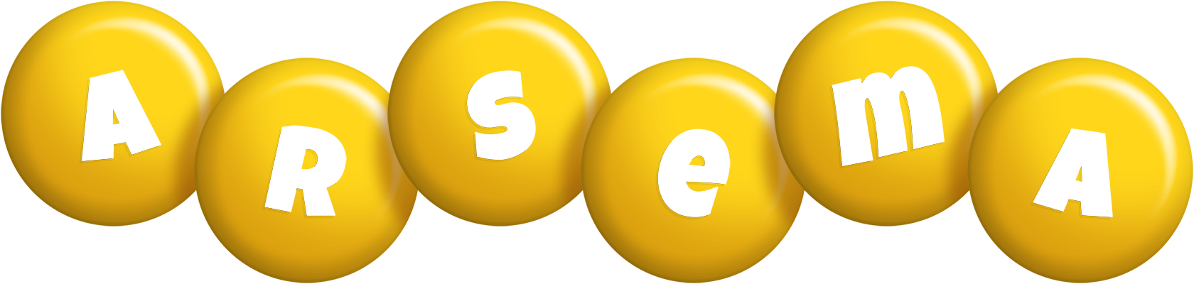 Arsema candy-yellow logo