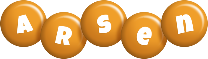 Arsen candy-orange logo
