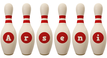 Arseni bowling-pin logo