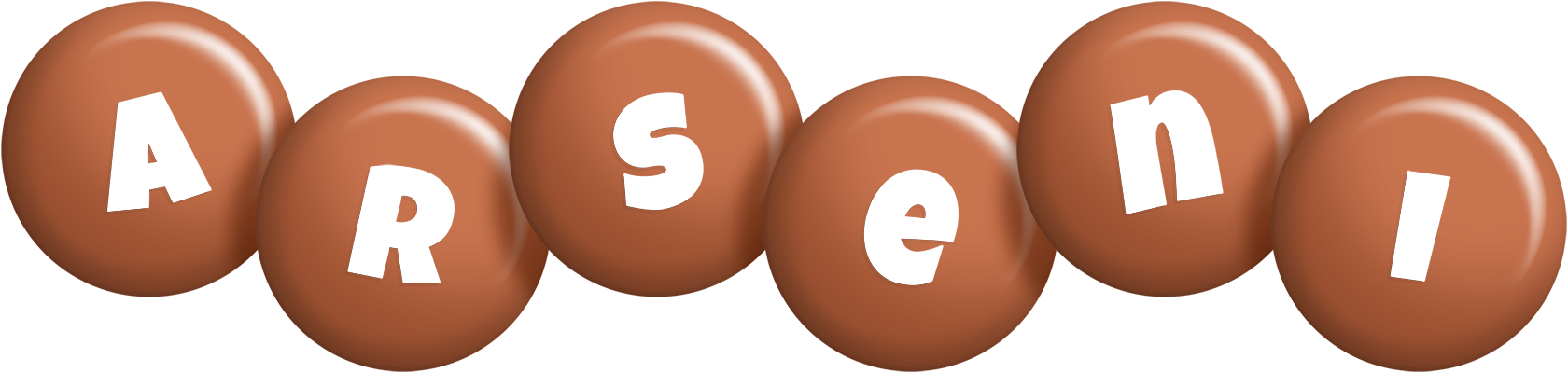 Arseni candy-brown logo