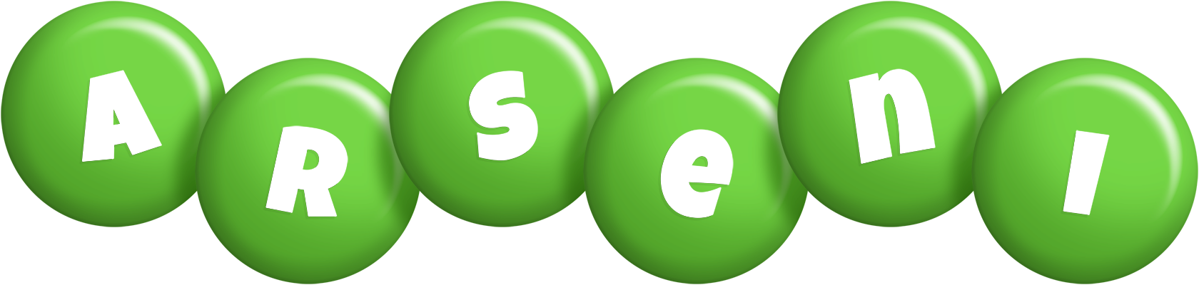 Arseni candy-green logo