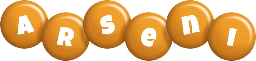 Arseni candy-orange logo