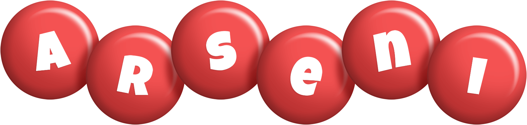 Arseni candy-red logo