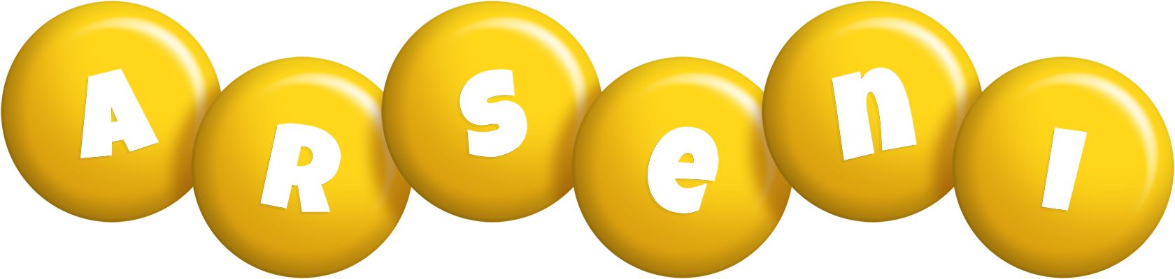 Arseni candy-yellow logo