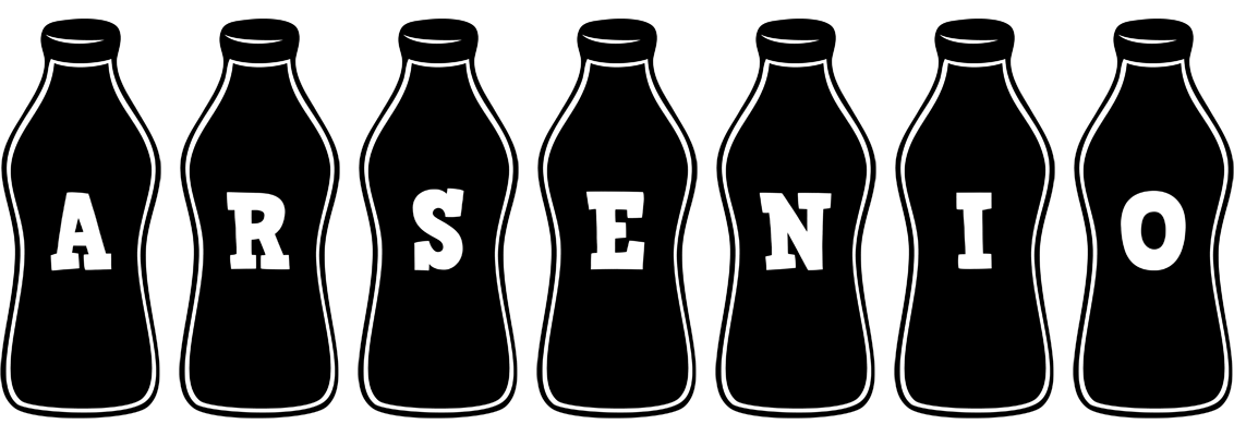 Arsenio bottle logo