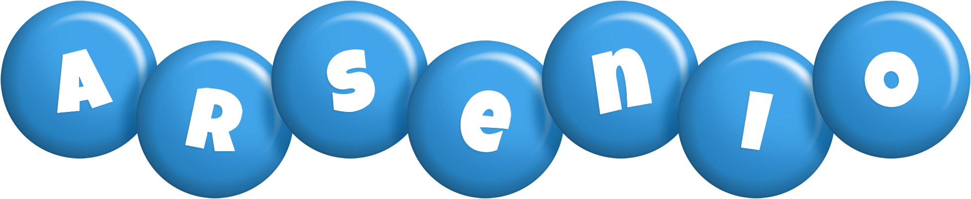 Arsenio candy-blue logo